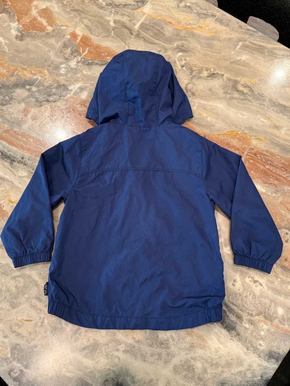 Baby Gap Boys Navy Blue Hooded Windbreaker Jacket 3T